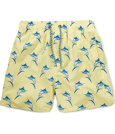 Class Club Big Boys Swordfish Print Swim Trunk