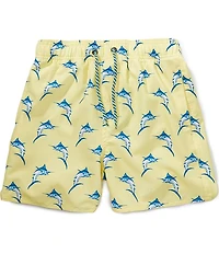 Class Club Big Boys Swordfish Print Swim Trunk