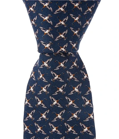 Class Club Boys 50#double; Duck Print Silk Tie