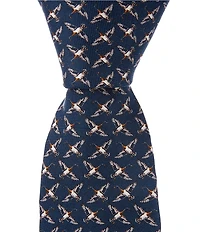 Class Club Boys 50#double; Duck Print Silk Tie
