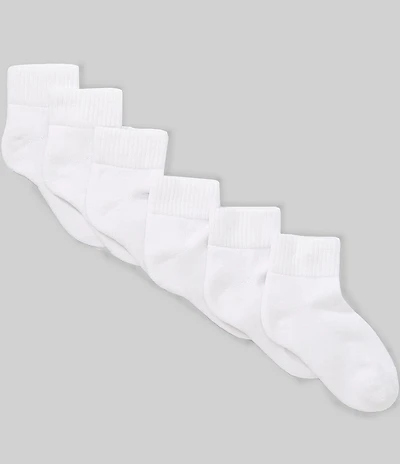 Class Club Boys 6pk Quarter Top Ankle Socks