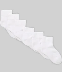 Class Club Boys 6pk Quarter Top Ankle Socks