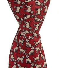 Class Club Boys Golden Retriever 14#double; Zipper Tie