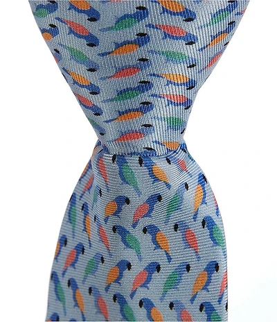 Class Club Boys Parrot Print 14#double; Zipper Tie