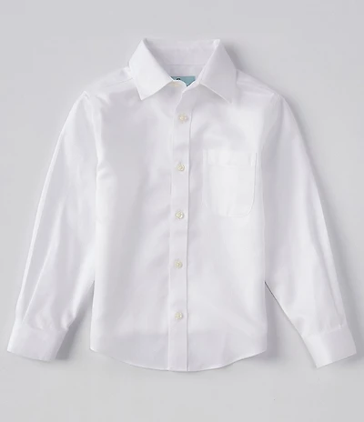 Class Club Big Boys Spread Collar Herringbone Shirt