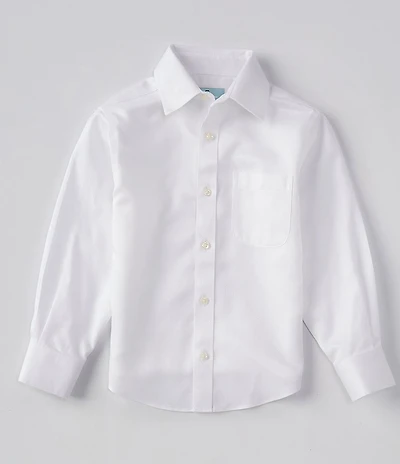 Class Club Little Boys Long-Sleeve Herringbone Shirt