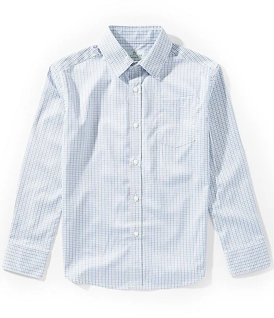 Class Club Little Boys Long Sleeve Button-Front Check Sportshirt