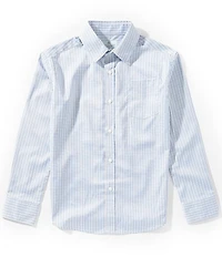 Class Club Little Boys Long Sleeve Button-Front Check Sportshirt