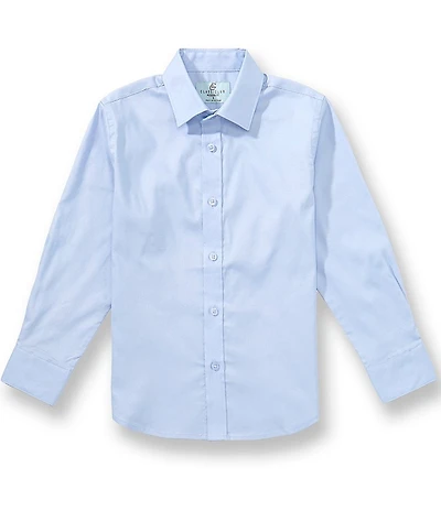 Class Club Little Boys Wrinkle Resistant Long Sleeve Stretch Oxford Dress Shirt