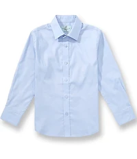 Class Club Little Boys Wrinkle Resistant Long Sleeve Stretch Oxford Dress Shirt