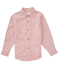 Class Club Little Boys Long Sleeve Check Sport Shirt