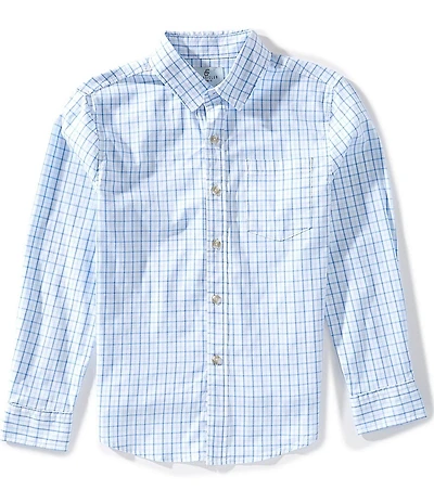 Class Club Little Boys Long Sleeve Checked Sport Shirt