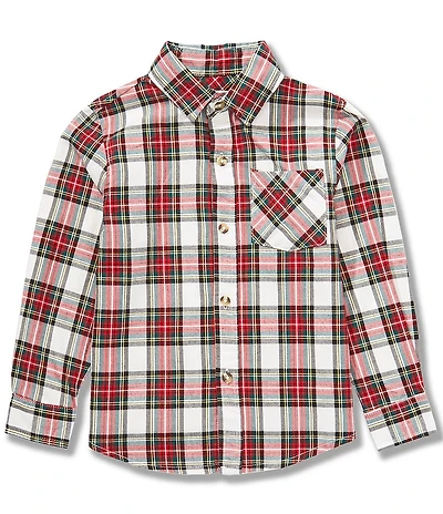 Class Club Little Boys Plaid Long-Sleeve Sportshirt