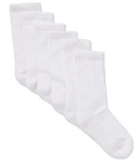 Class Club Little/Big Boys 6-pack Solid Crew Socks