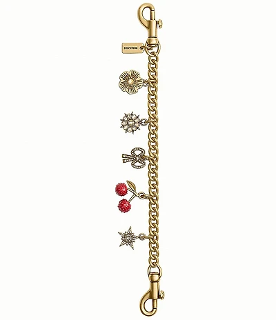 COACH Crystal Motif Chain Bag Charm