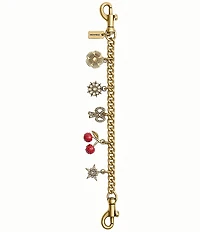 COACH Crystal Motif Chain Bag Charm