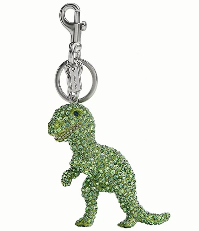 COACH Large Crystal Rexy Novelty Key Charm