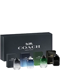 COACH Men's 4-Piece Deluxe Mini Fragrance Gift Set