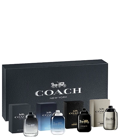 COACH Men's 4-Piece Deluxe Mini Fragrance Gift Set