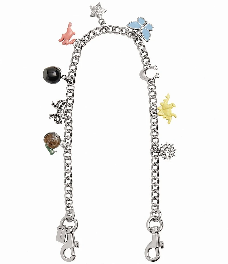 COACH Metal Chain Strap with Charms