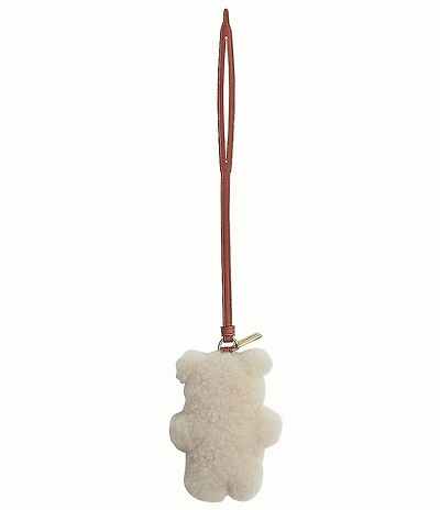 COACH Shearling Bear Puffy Bag Charm