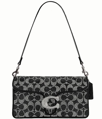 COACH Tabby 26 Rhinestoned Signature C Shoulder Bag