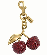 COACH Small Crystal Cherry Charm