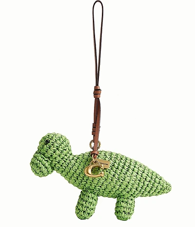 COACH Straw Dino Bag Charm