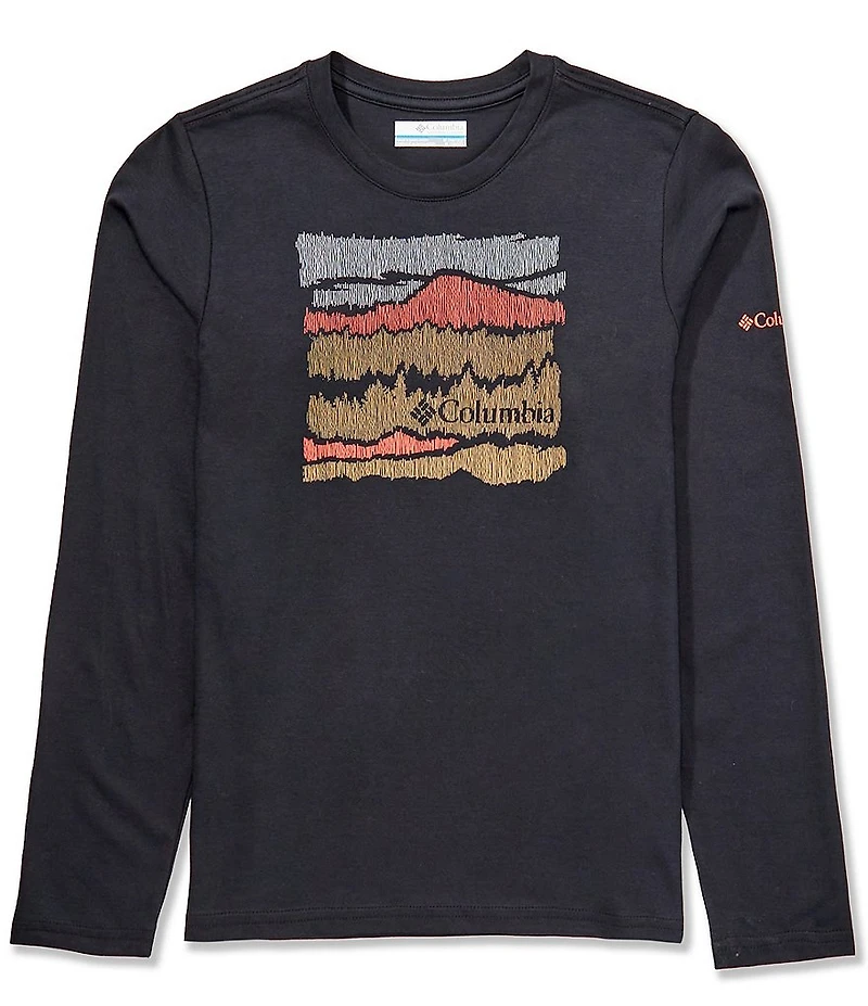 Columbia Big Boys Long Sleeve Dobson™ Pass Graphic T-Shirt