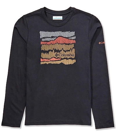 Columbia Big Boys Long Sleeve Dobson™ Pass Graphic T-Shirt