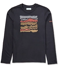 Columbia Big Boys Long Sleeve Dobson™ Pass Graphic T-Shirt