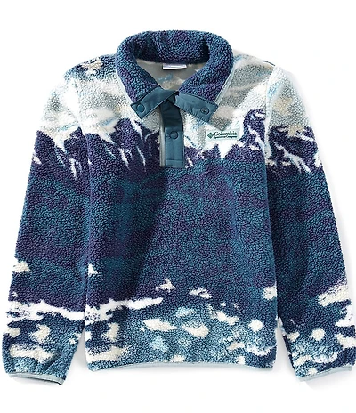 Columbia Big Boys Long Sleeves Helvetia II Printed Half Snap Fleece Pullover