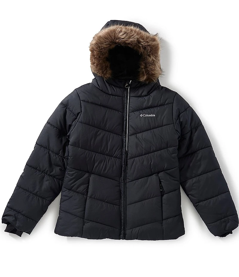 Columbia Big Girls Katelyn Crest III Fur Trim Hooded Coat