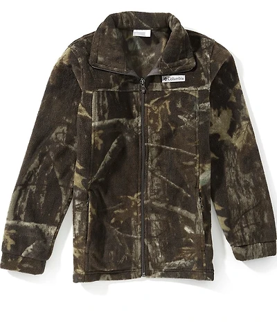 Columbia Boys Long Sleeve Zing III Fleece Camouflage Jacket