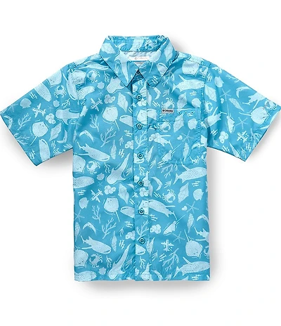 Columbia Boys Super Slack Tide™ Short Sleeve Camp Shirt