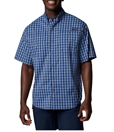 Columbia PFG Super Tamiami Check Short Sleeve Woven Shirt