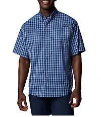 Columbia PFG Super Tamiami Check Short Sleeve Woven Shirt