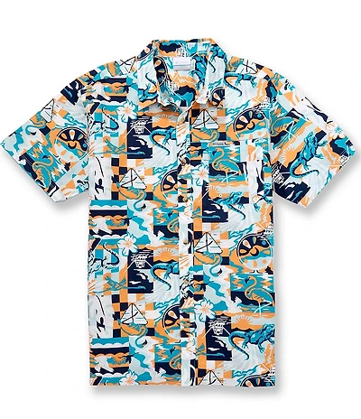 Columbia PFG Trollers Best II Printed Short Sleeve Woven Shirt