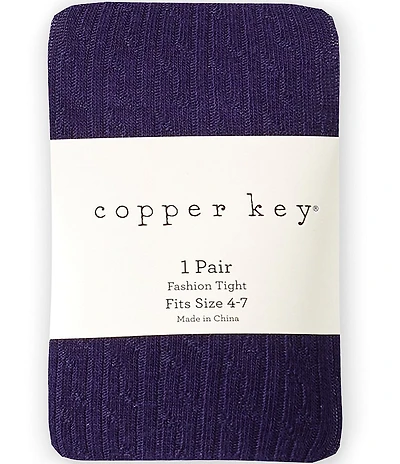 Copper Key Big Girl Cable Knit Tights