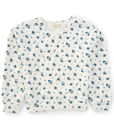 Copper Key Big Girls Floral Lounge Life Sweatshirt