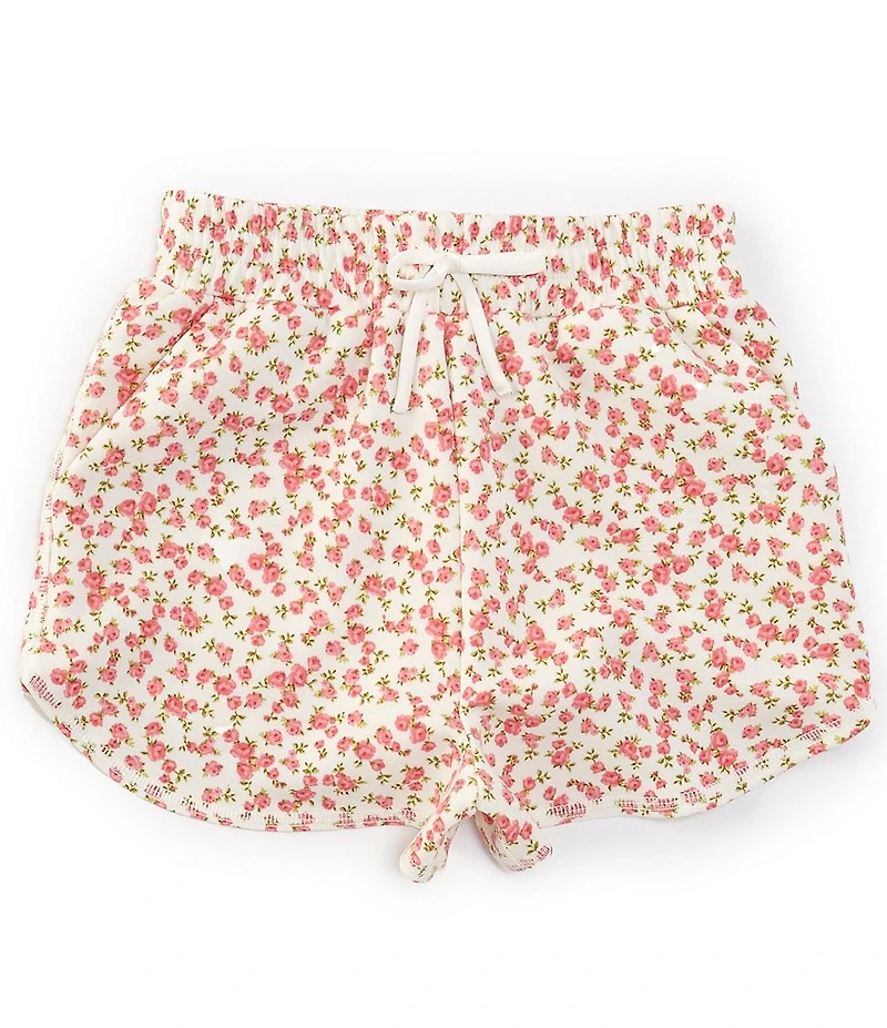 Copper Key Big Girls Micro Floral Lounge Life Shorts