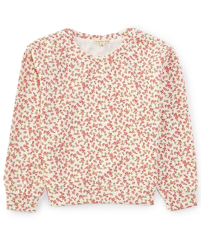 Copper Key Big Girls Micro Floral Lounge Life Sweatshirt