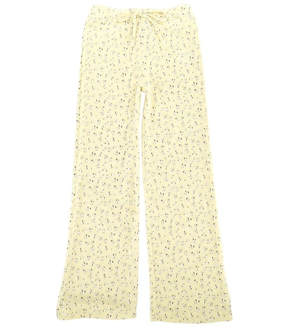 Copper Key Big Girls Ditsy Floral Print Pointelle Pants