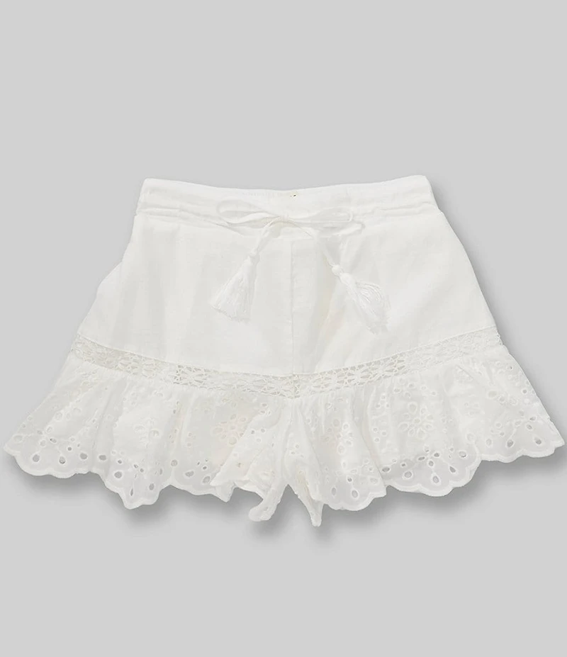 Copper Key Big Girls Eyelet Trim Skort