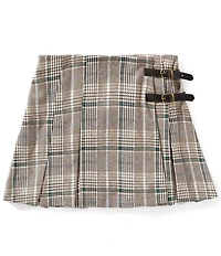 Copper Key Big Girls Jess Buckle Plaid Skirt
