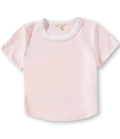 Copper Key Big Girls Lounge Life Short Sleeve Ringer T-Shirt