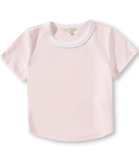 Copper Key Big Girls Lounge Life Short Sleeve Ringer T-Shirt