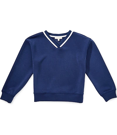 Copper Key Big Girls Pearl Collar Sweater