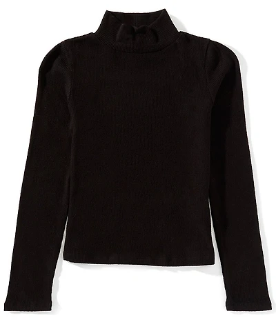 Copper Key Big Girls Ribbed Long Sleeve Mockneck Top