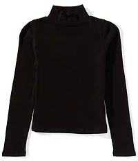 Copper Key Big Girls Ribbed Long Sleeve Mockneck Top